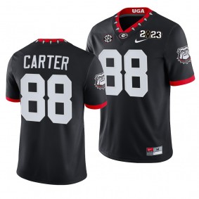 Georgia Bulldogs 2023 National Championship Jalen Carter Black College Football Playoff Men's Jersey