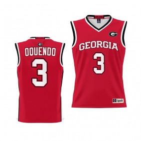 Youth Georgia Bulldogs Kario Oquendo Jersey Red College Basketball #3 Pick-A-Player Uniform