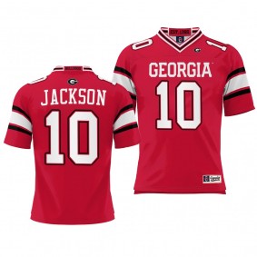 Youth Kearis Jackson Georgia Bulldogs Jersey Red #10 College Football ProSphere Shirt