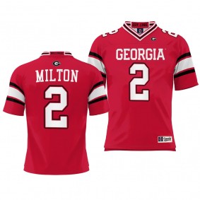 Youth Kendall Milton Georgia Bulldogs Jersey Red #2 College Football ProSphere Shirt